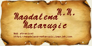 Magdalena Matarugić vizit kartica